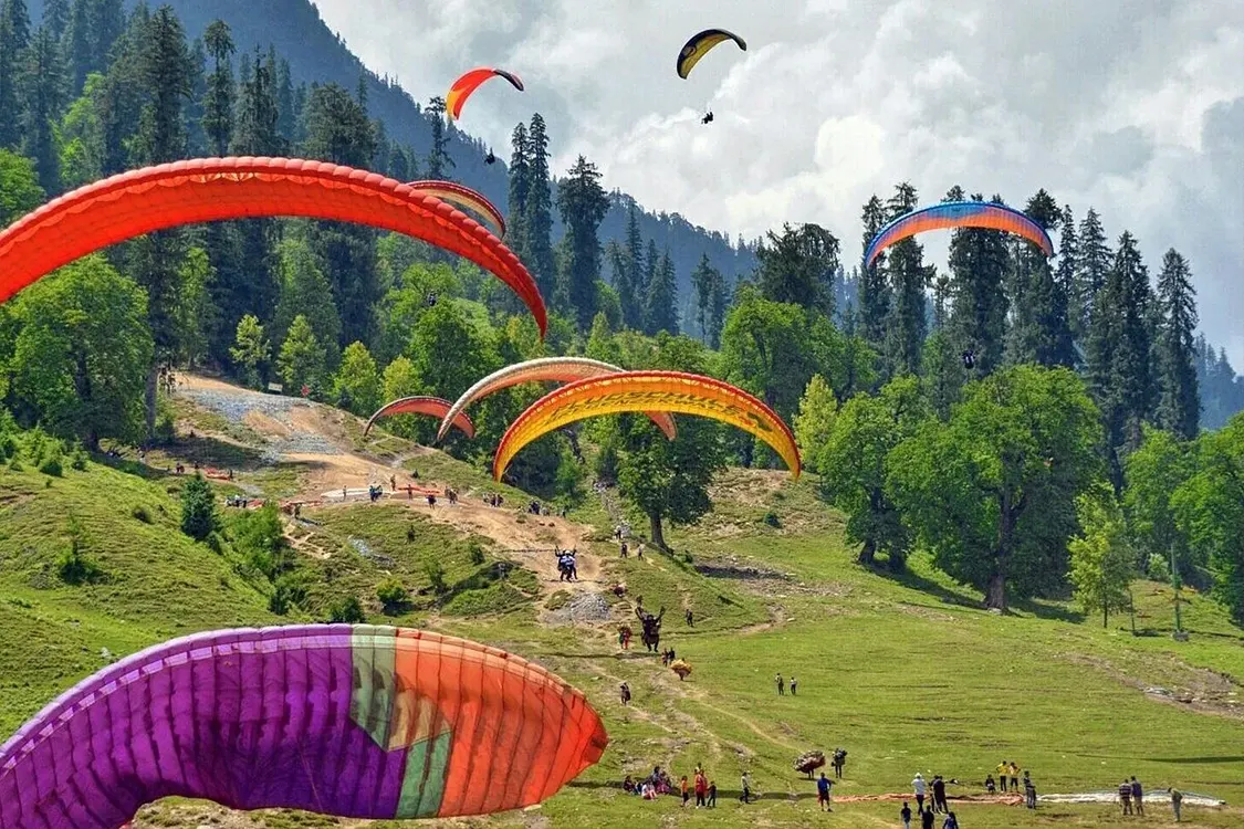 Prime paragliding in Manali with GoPro video